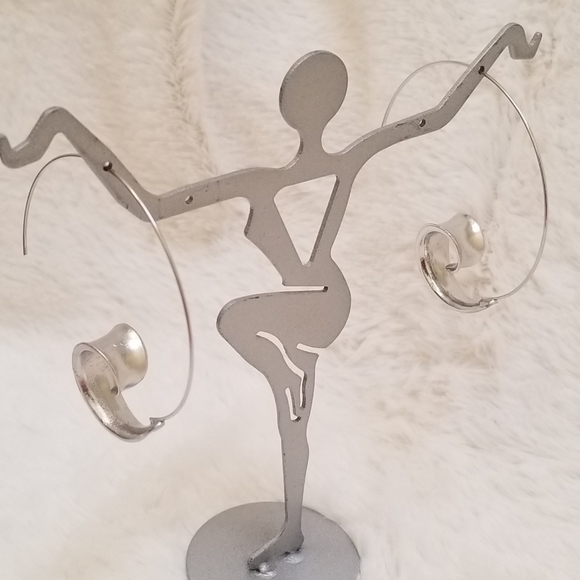 Boho Large 925 Silver Filled Earrings - Picture 3 of 6